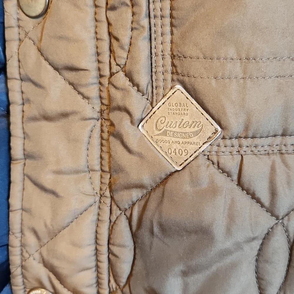 Next Authentic custom designed quilted jacket with corduroy elbow patch